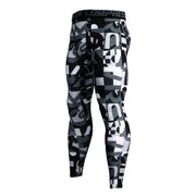 Gradient Printed Sports Men's Leggings - Blue Force Sports