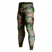 Gradient Printed Sports Men's Leggings - Blue Force Sports