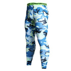 Gradient Printed Sports Men's Leggings - Blue Force Sports