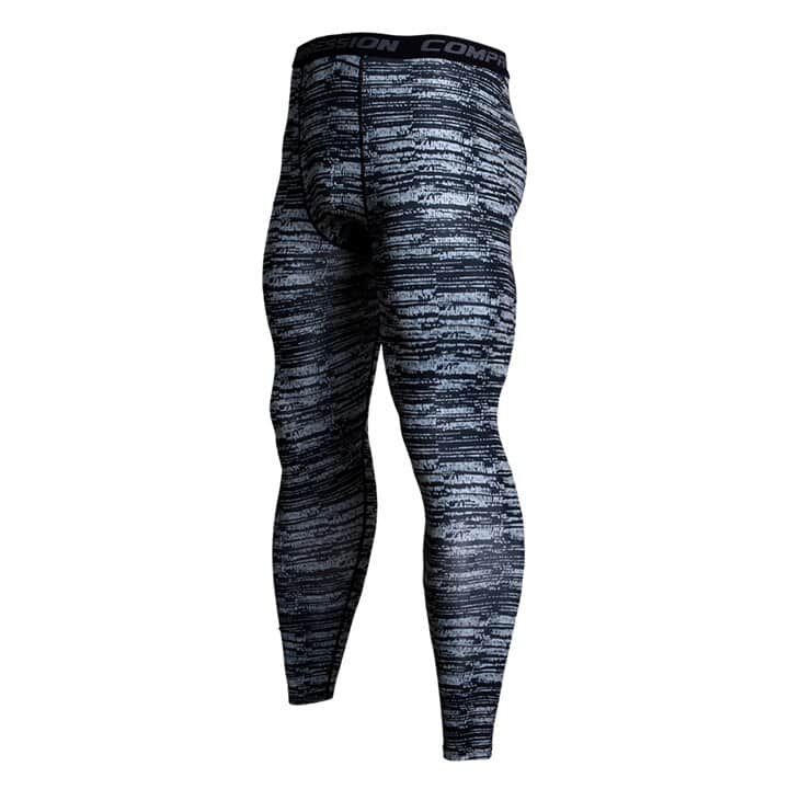 Gradient Printed Sports Men's Leggings - Blue Force Sports