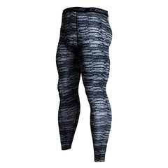 Gradient Printed Sports Men's Leggings - Blue Force Sports