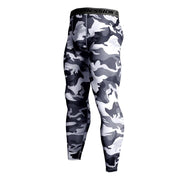 Gradient Printed Sports Men's Leggings - Blue Force Sports