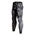 Gradient Printed Sports Men's Leggings - Blue Force Sports