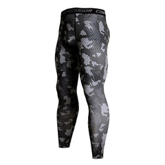 Gradient Printed Sports Men's Leggings - Blue Force Sports