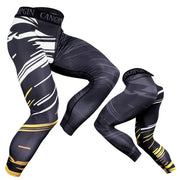 Men's Quick Dry Compression Tights - Blue Force Sports