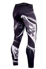 Men's Quick Dry Compression Tights - Blue Force Sports