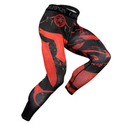 Men's Quick Dry Compression Tights - Blue Force Sports