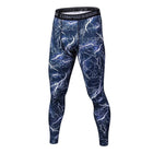 Thermal Elastic Sport Men's Leggings - Blue Force Sports