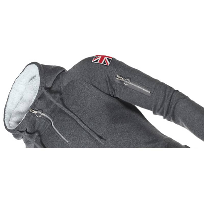 Men's Long Sleeve Hooded Sweatshirt - Blue Force Sports