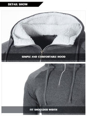 Men's Sport Styled Zipper Hoodie - Blue Force Sports