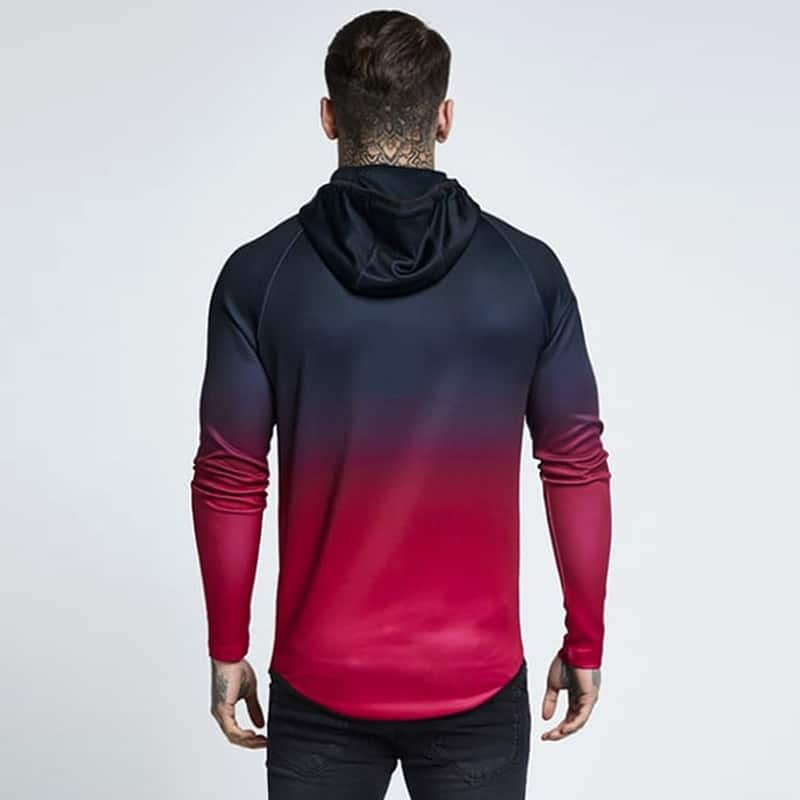 Men's Colorful Gradient Sport Hoodie - Blue Force Sports