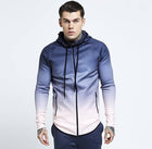 Men's Colorful Gradient Sport Hoodie - Blue Force Sports