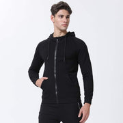 Men's Windproof Long Sleeve Hoodie - Blue Force Sports