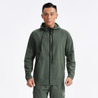 Men's Windproof Long Sleeve Hoodie - Blue Force Sports