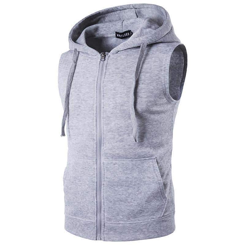 Men's Sleeveless Sport Hoodie - Blue Force Sports