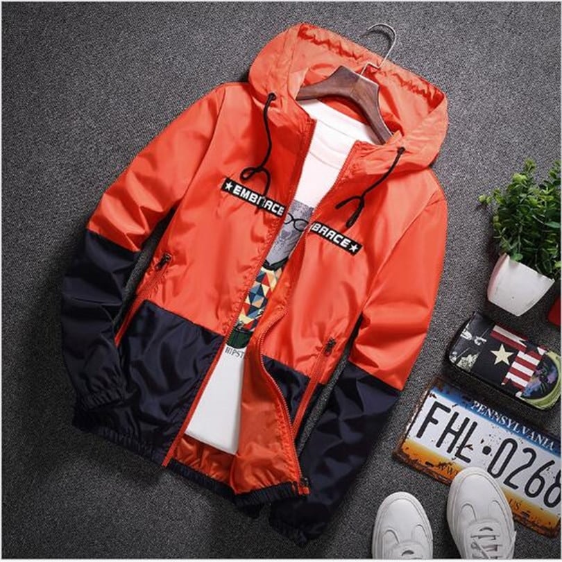 Men's Sport Embrace Printed Hooded Jacket - Blue Force Sports