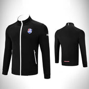 Men's Long Sleeved Golf Zipper Jacket - Blue Force Sports