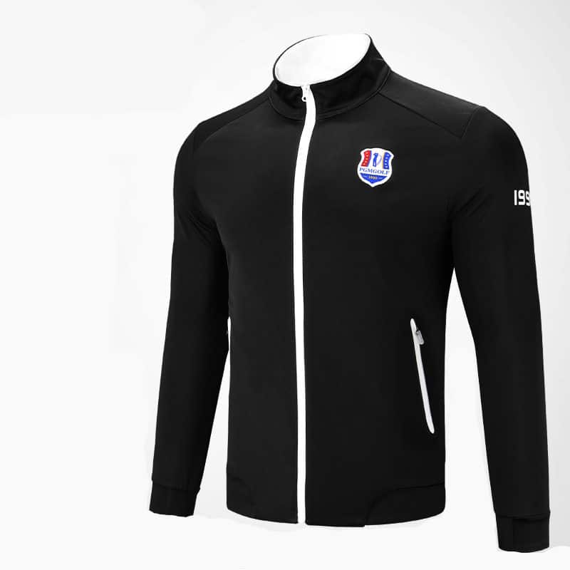 Men's Long Sleeved Golf Zipper Jacket - Blue Force Sports