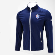 Men's Long Sleeved Golf Zipper Jacket - Blue Force Sports