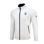 Men's Long Sleeved Golf Zipper Jacket - Blue Force Sports