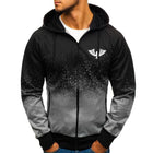 Men's Sport Gradient Hooded Jacket - Blue Force Sports