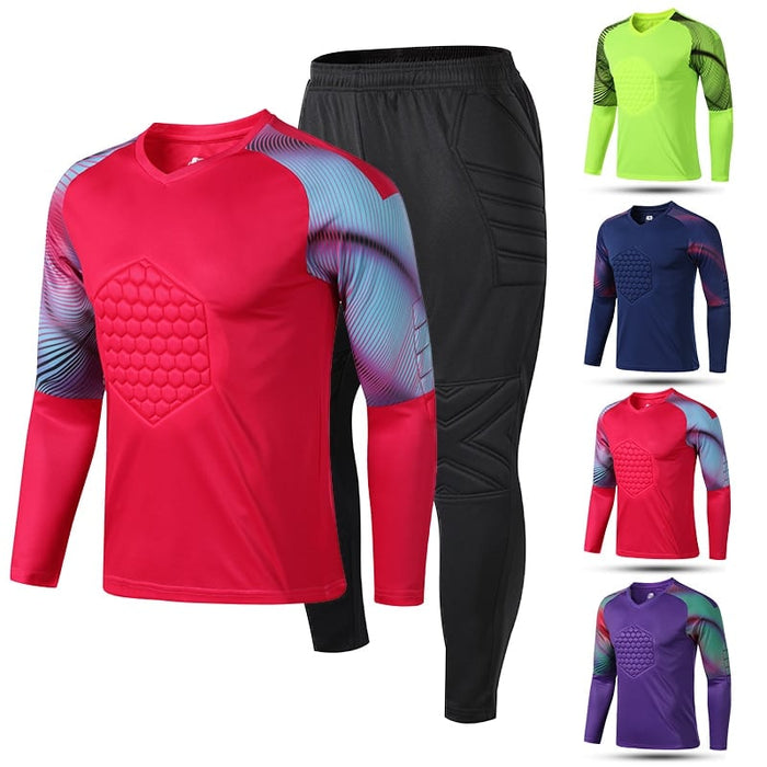 Men's Colorful Soccer Goalkeeper Jersey - Blue Force Sports