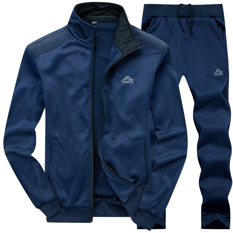 Men's Sport Exercise Jacket with Pants Suit - Blue Force Sports