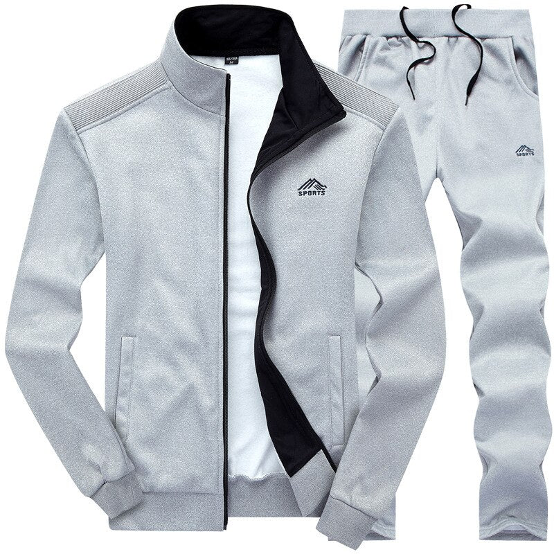 Men's Sport Exercise Jacket with Pants Suit - Blue Force Sports