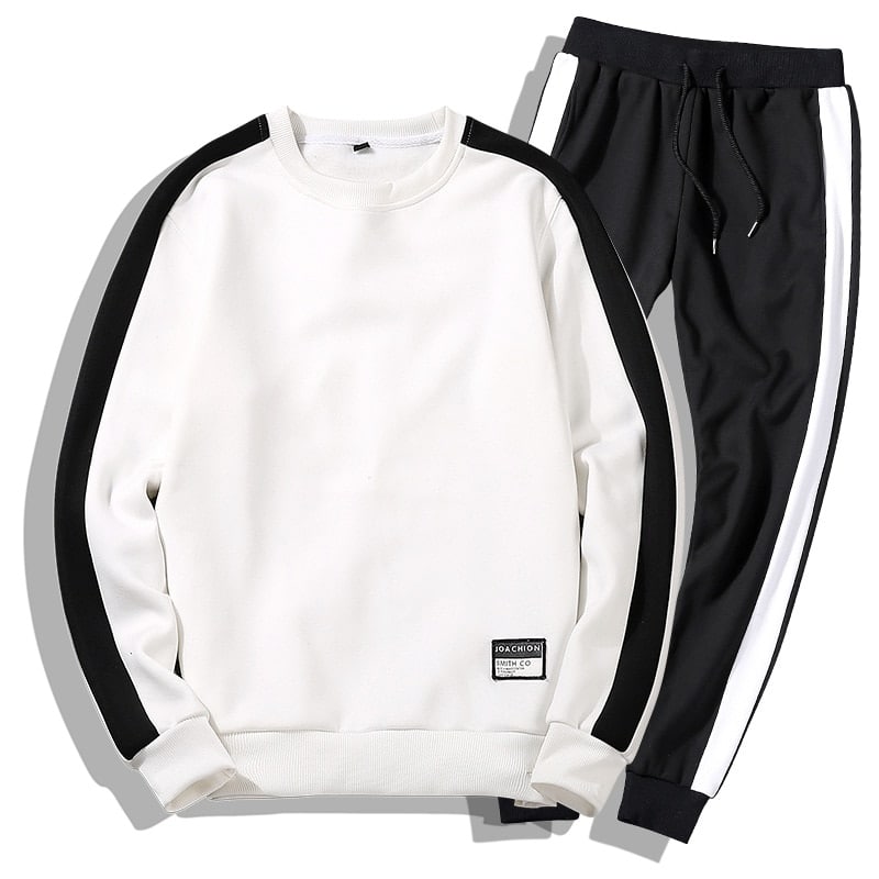 Men's Tracksuit with Stripe - Blue Force Sports