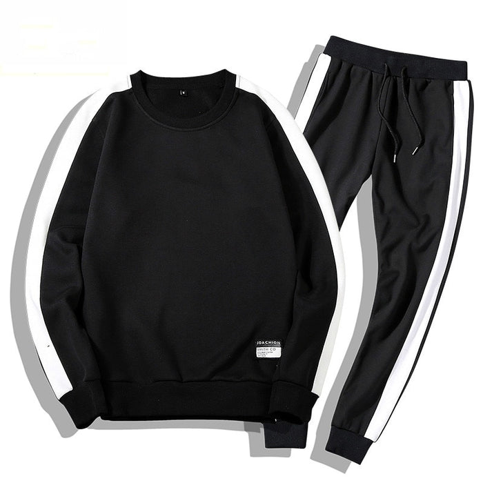 Men's Tracksuit with Stripe - Blue Force Sports