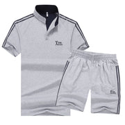 Men's Breathable Plus Size Sportswear Set - Blue Force Sports
