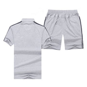 Men's Breathable Plus Size Sportswear Set - Blue Force Sports