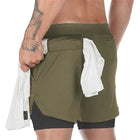 Men's Camouflage Printed Running Shorts - Blue Force Sports