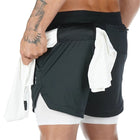 Men's Camouflage Printed Running Shorts - Blue Force Sports