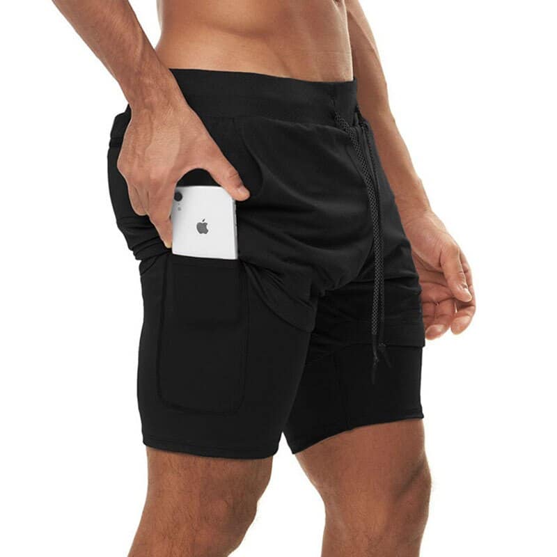 Men's Camouflage Printed Running Shorts - Blue Force Sports