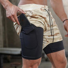 Men's Camouflage Printed Running Shorts - Blue Force Sports