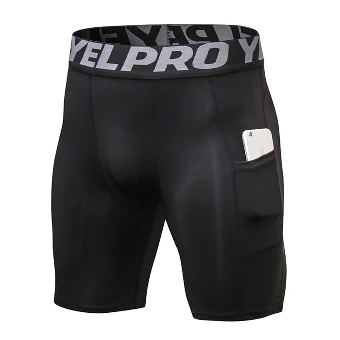 Men's Compression Quick Dry Shorts - Blue Force Sports
