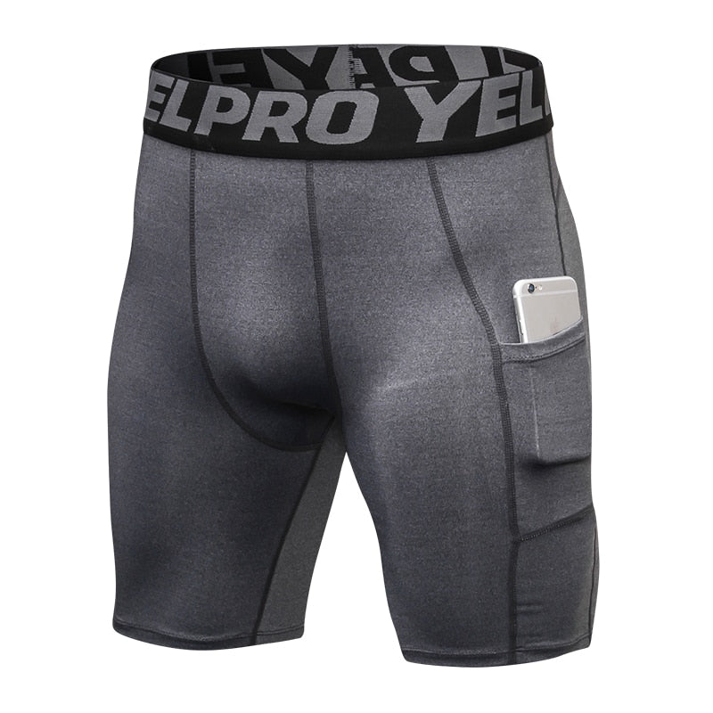 Men's Compression Quick Dry Shorts - Blue Force Sports