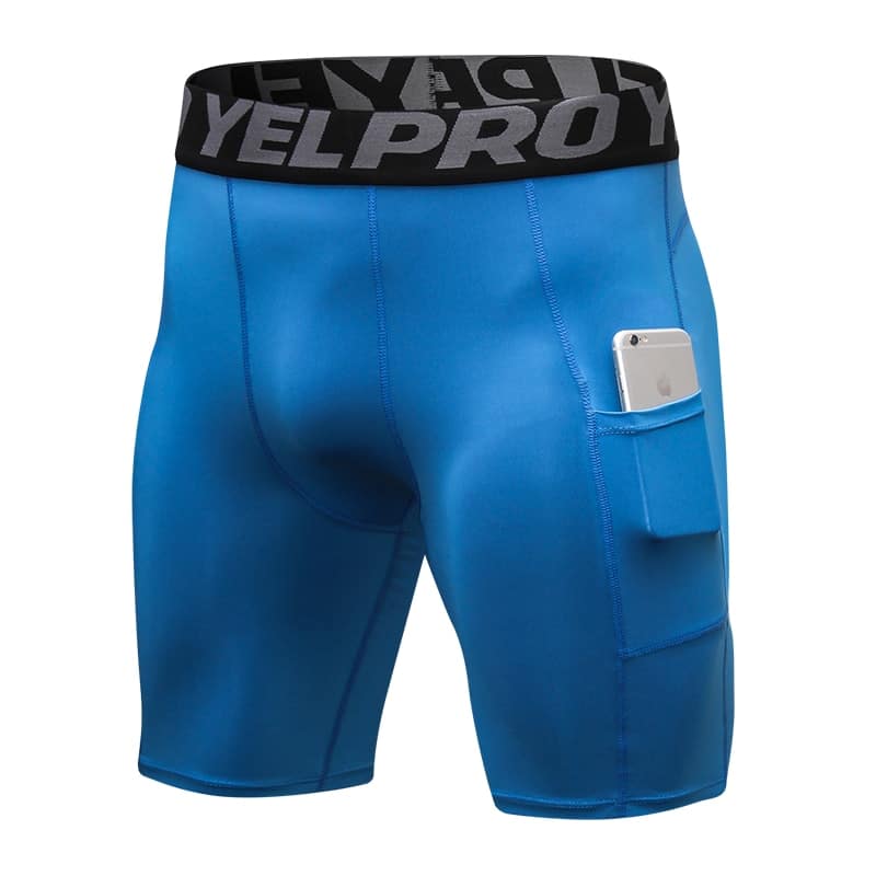 Men's Compression Quick Dry Shorts - Blue Force Sports