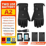 Heated Waterproof Motorcycle Gloves - Blue Force Sports
