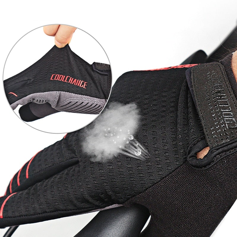 Comfortable Shockproof Cycling Gloves - Blue Force Sports