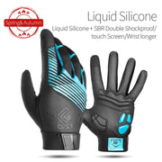 Comfortable Shockproof Cycling Gloves - Blue Force Sports