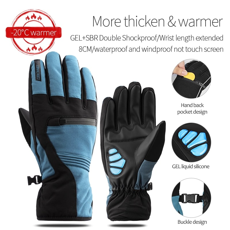 Comfortable Shockproof Cycling Gloves - Blue Force Sports