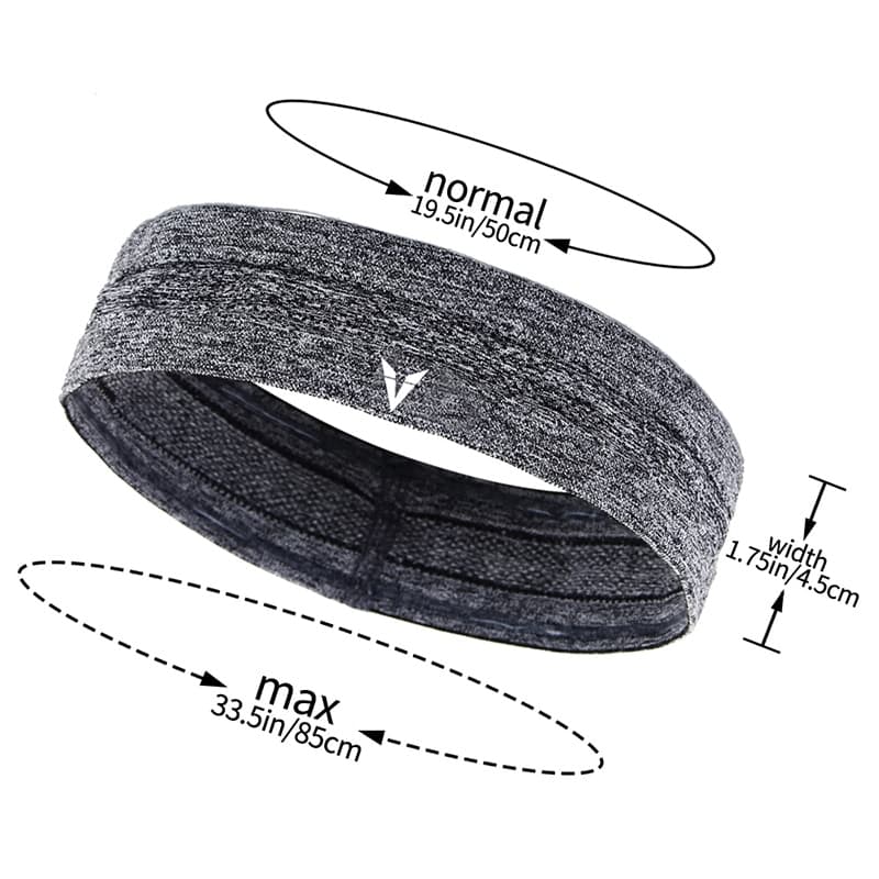 Adjustable Non-slip Running Unisex Headband - Blue Force Sports