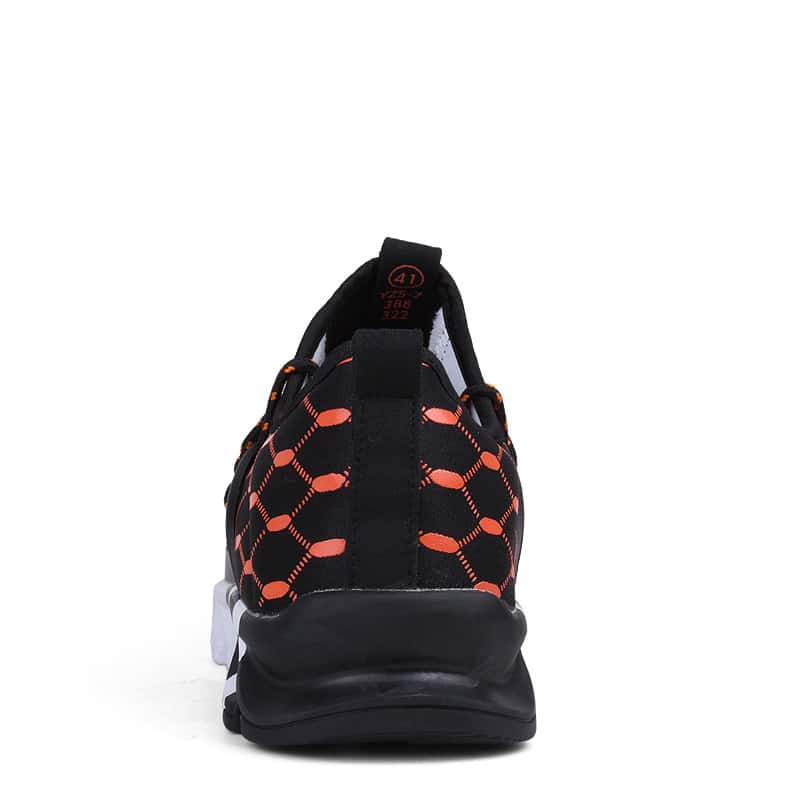 Patterned Men's Lace-up Running Shoes - Blue Force Sports