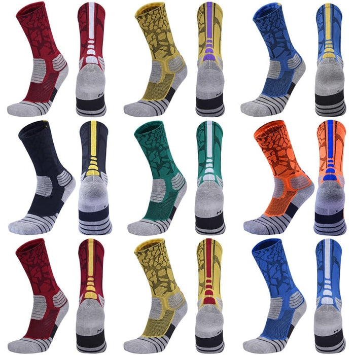 Cracks Print Sports Socks - Blue Force Sports