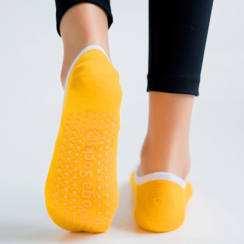Women's Comtrast Trim Yoga and Dance Socks - Blue Force Sports