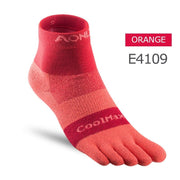 Solid Color Coolmax Athletic Toe Socks - Blue Force Sports