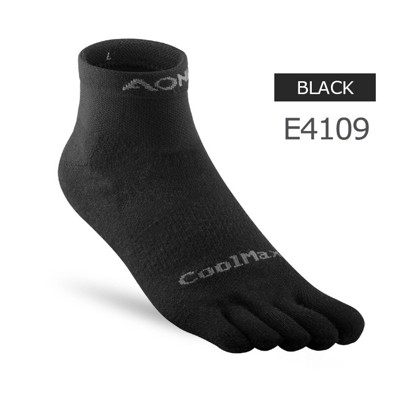 Solid Color Coolmax Athletic Toe Socks - Blue Force Sports