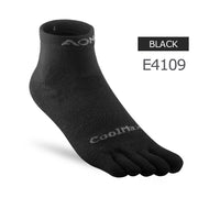 Solid Color Coolmax Athletic Toe Socks - Blue Force Sports